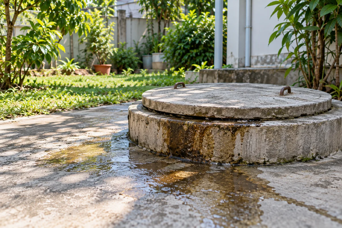 Dấu hiệu bể phốt đầy
