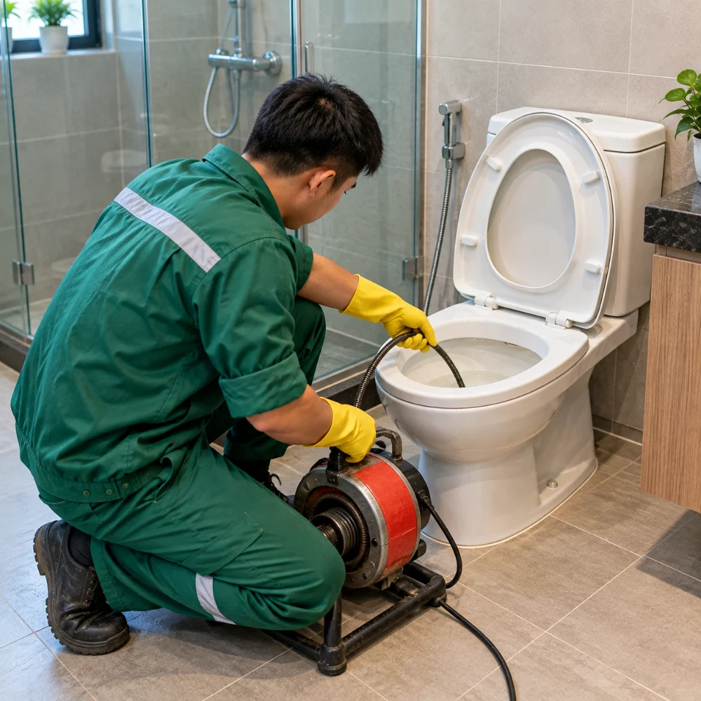Thông tắc bồn cầu